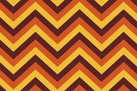 Retro chevron pattern background with warm autumnal hues Stock Illustration