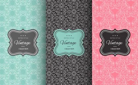 Retro chic pattern Stock Illustration