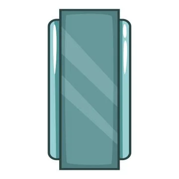 Retro chips icon, cartoon style Stock Illustration