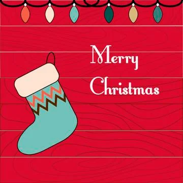 Retro Christmas background Stock Illustration