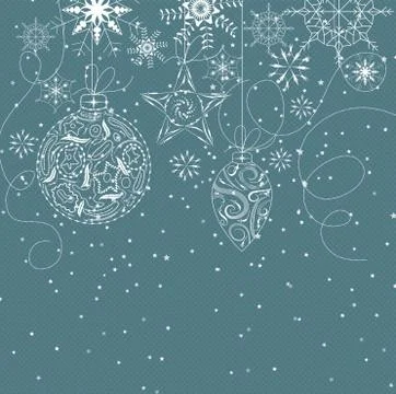 Retro christmas background Stock Illustration
