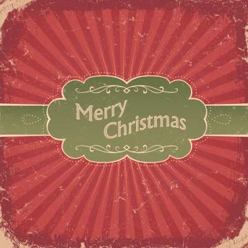 Retro christmas background. vector, eps8. Stock Illustration