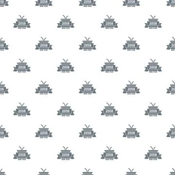 Retro christmas gift pattern seamless イラスト素材