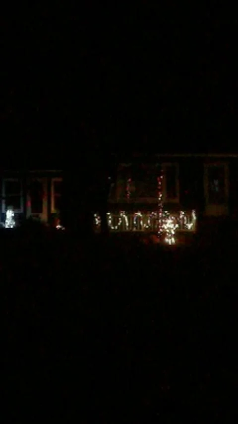 Retro Christmas lights Stock Footage 279523841