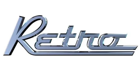 Retro Chrome Badge Stock Illustration