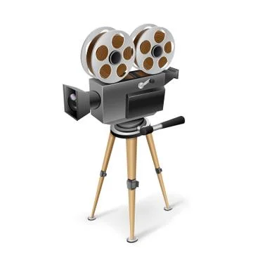 Retro cinema camera Stock Illustration