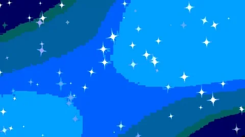 Retro Cinematic Background: Looping Gradient with Glitch Effects and Bokeh Glow Video stock 283453143