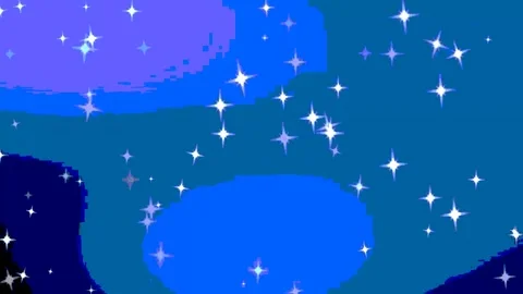 Retro Cinematic Background: Looping Gradient with Glitch Effects and Bokeh Glow Видео 283453211