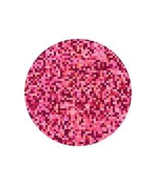 Retro circle pixel pattern Stock Illustration
