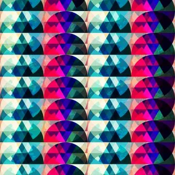 Retro circle seamleess texture Stock Illustration