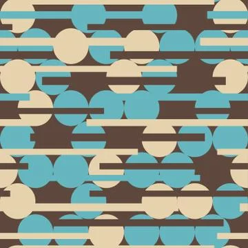 Retro circle seamless texture Stock Illustration