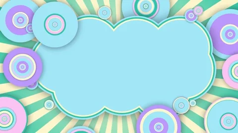 Retro Circles and Rays Background Stock Footage 348029440