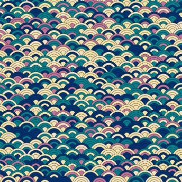 Retro circles background - vector illustration Stock Illustration