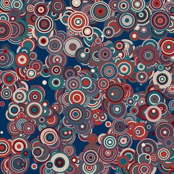 Retro circles backgrounds - vector illustration Stock Illustration