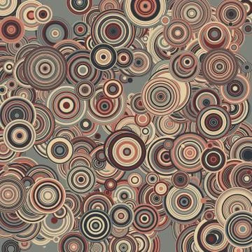 Retro circles backgrounds - vector illustration Stock Illustration