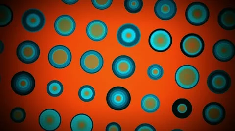 Retro Circles Stock Footage 10646698