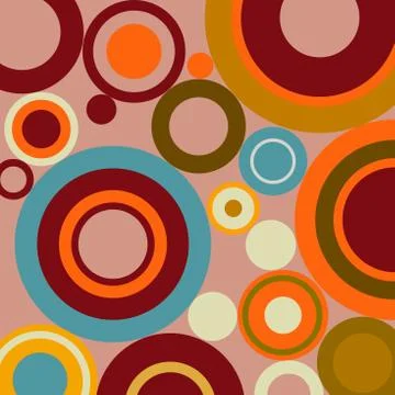 Retro circles Stock Illustration