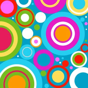 Retro circles Stock Illustration