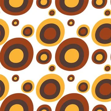 Retro Circular Pattern Design Illustrazione stock