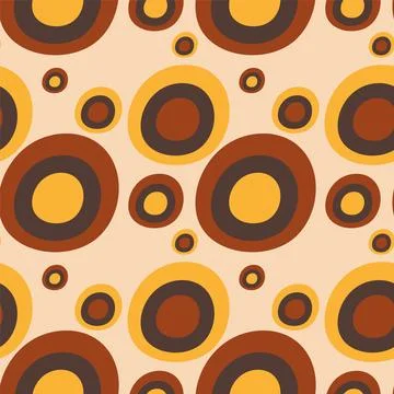 Retro Circular Pattern Design Illustrazione stock