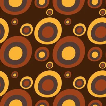 Retro Circular Pattern Design Stock Illustration