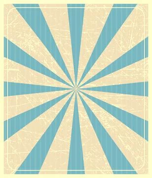 Retro circus background with rays. Old paper. Vintage background Stock Illustration