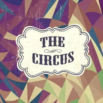 Retro circus background, vector イラスト素材
