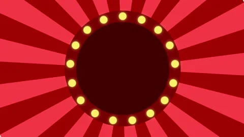 Retro Circus Marquee Loop Animation Background. Stock Footage 335854178