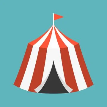 Retro Circus tent Stock Illustration
