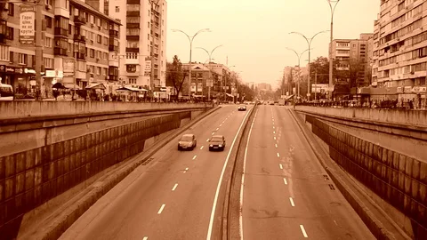 Retro City Stock Footage 83816917