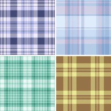 Retro classic plaid seamless pattern. Scalable vector tartan background desig Stock Illustration