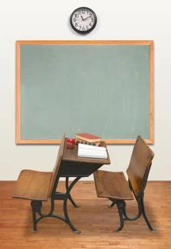 Retro classroom Foto stock