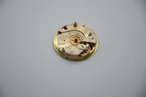 Retro clock on the background and their details 스톡 사진