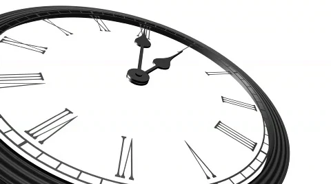 Retro clock, HD 1080 Loop with alpha channel Video stock 548907