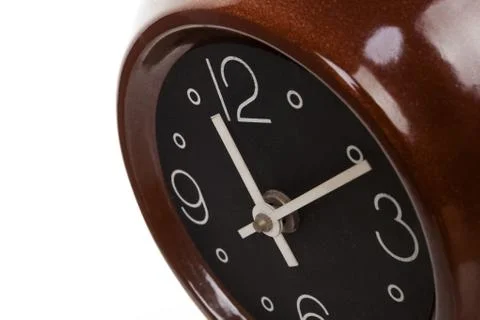 Retro clock from the sixties. Stock Photos