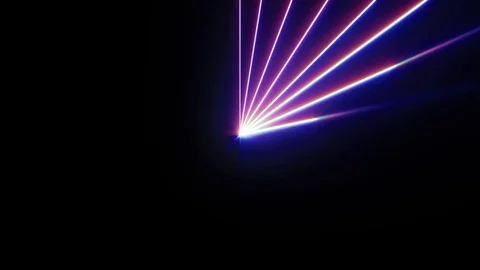 Retro Clockwise Lasers Stock Footage 74500662