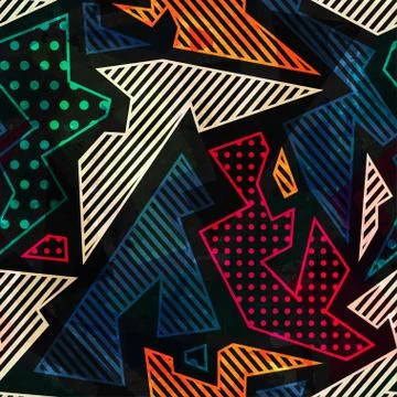 Retro cloth seamless pattern Stock Illustration