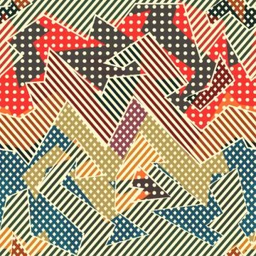 Retro cloth seamless pattern Stock Illustration