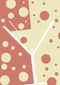 Retro Cocktail - Vector Illustration Stock Illustration