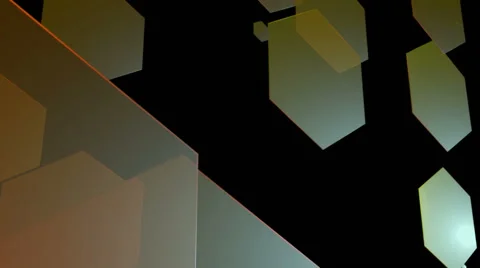 Retro color hexagons Stock-Footage 52761782