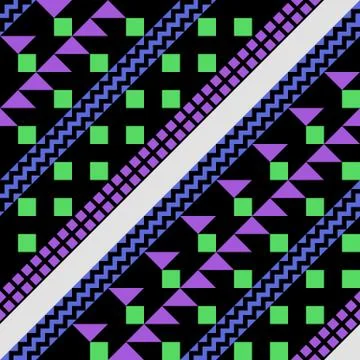 Retro color seamless pattern. Fancy abstract geometric art print. Ethnic hipster Stock Illustration