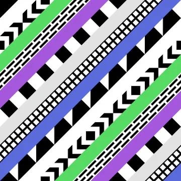 Retro color seamless pattern. Fancy abstract geometric art print. Ethnic hipster Illustrazione stock