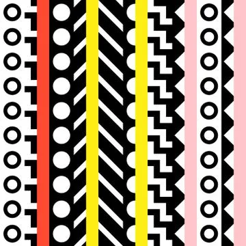 Retro color seamless pattern. Fancy abstract geometric art print. Ethnic hipster Stock Illustration