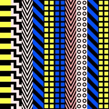 Retro color seamless pattern. Fancy abstract geometric art print. Ethnic hipster Illustrazione stock