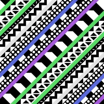Retro color seamless pattern. Fancy abstract geometric art print. Ethnic hipster Stock Illustration