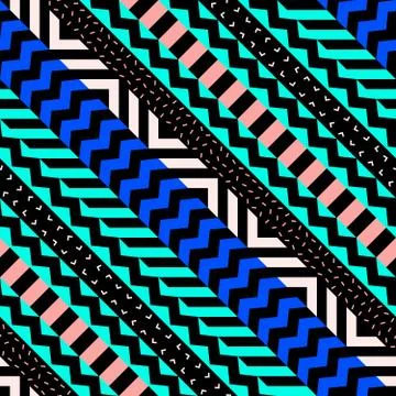 Retro color seamless pattern. Fancy abstract geometric art print. Ethnic hipster Stock Illustration