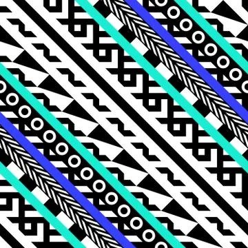 Retro color seamless pattern. Fancy abstract geometric art print. Ethnic hipster Stock Illustration