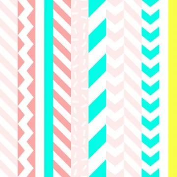 Retro color seamless pattern. Fancy abstract geometric art print. Ethnic hipster Stock Illustration