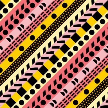 Retro color seamless pattern. Fancy abstract geometric art print. Ethnic hipster Stock Illustration