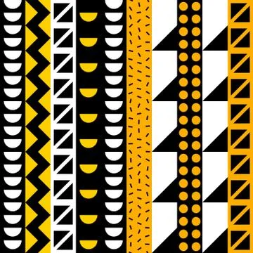 Retro color seamless pattern. Fancy abstract geometric art print. Ethnic hipster Illustrazione stock